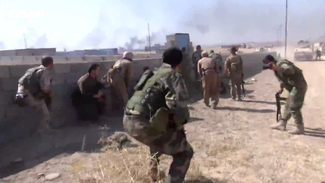 Fierce fighting on the Khazir front on Sunday.