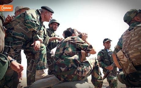 Peshmerga forces in Kirkuk.