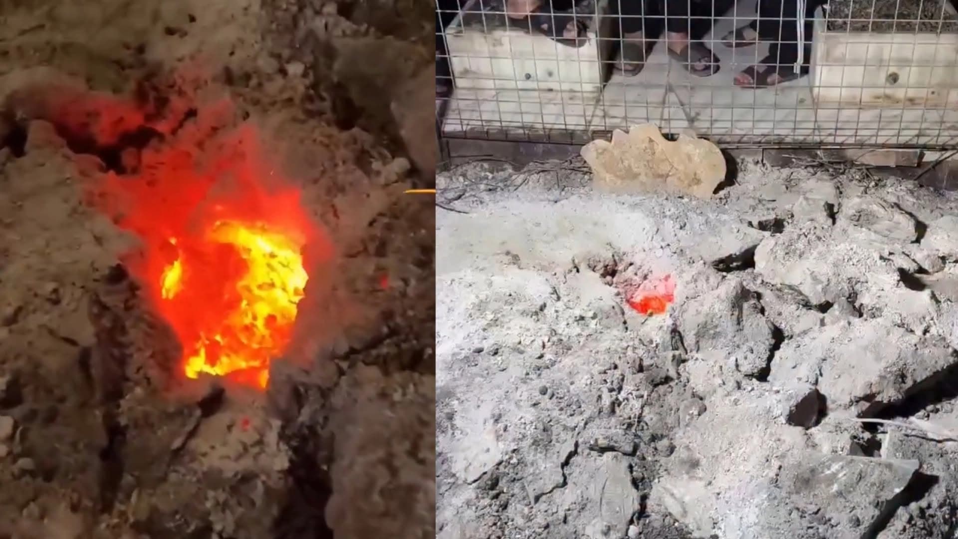 Kerkük'te mezardan çıkan ateşin nedeni beli oldu