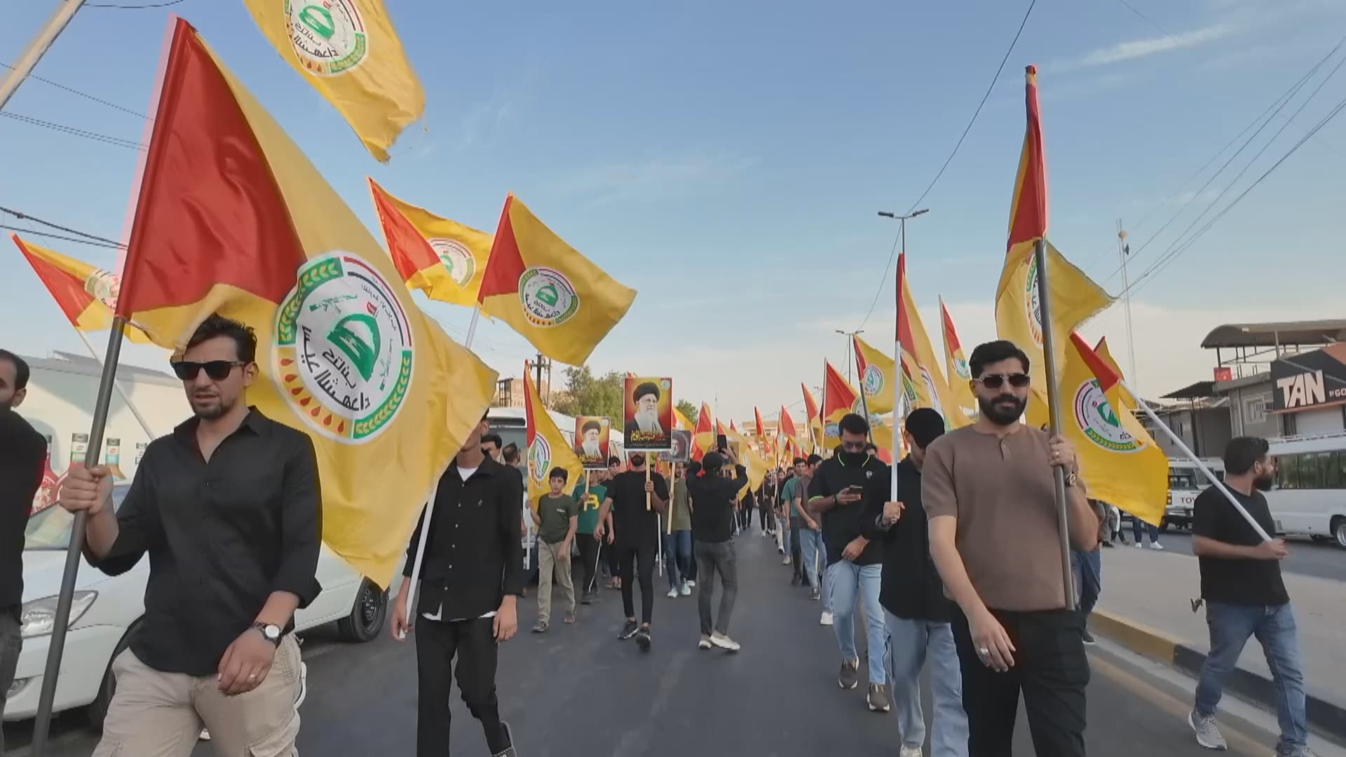 PMF supporters celebrate US-led coalition withdrawal from Iraq