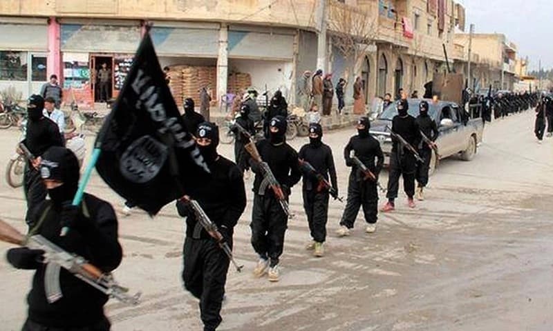 Islamic State militants. AP file photo.