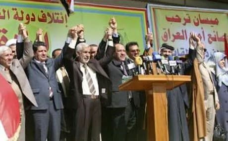 Leaders of the State of Law Coalition with Iraqi Prime Minister Nuri al-Maliki. Photo: AFP