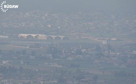 A screenshot of the latest video footage of Mosul city taken by a Rudaw camera, Feb. 25. 2016