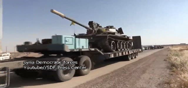 SDF forces advancing to Raqqa. Photo from SDF video.
