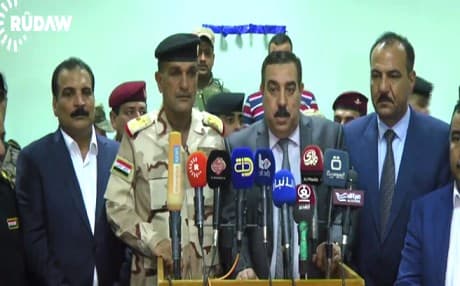 Security officials and tribal leaders in Ramadi held a conference on Saturday. Photo: Rudaw