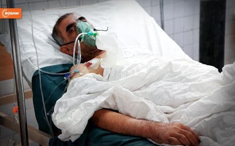 A Mosul citizen receiving treatment in Erbil for injuries sustained while fleeing the militant takeover of the city. Photo by Sivan Muhammad