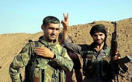 YPG fighters taking a break from their duties. Photo: Free Kurdistan/Flickr