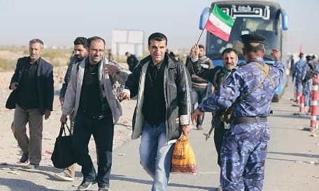 Pilgrims from Iran and elsewhere flock to Karbala and other Iraqi cities holy to Shiites. AFP photo.