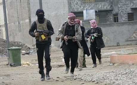 ISIS gunmen in Mosul. AFP file photo.