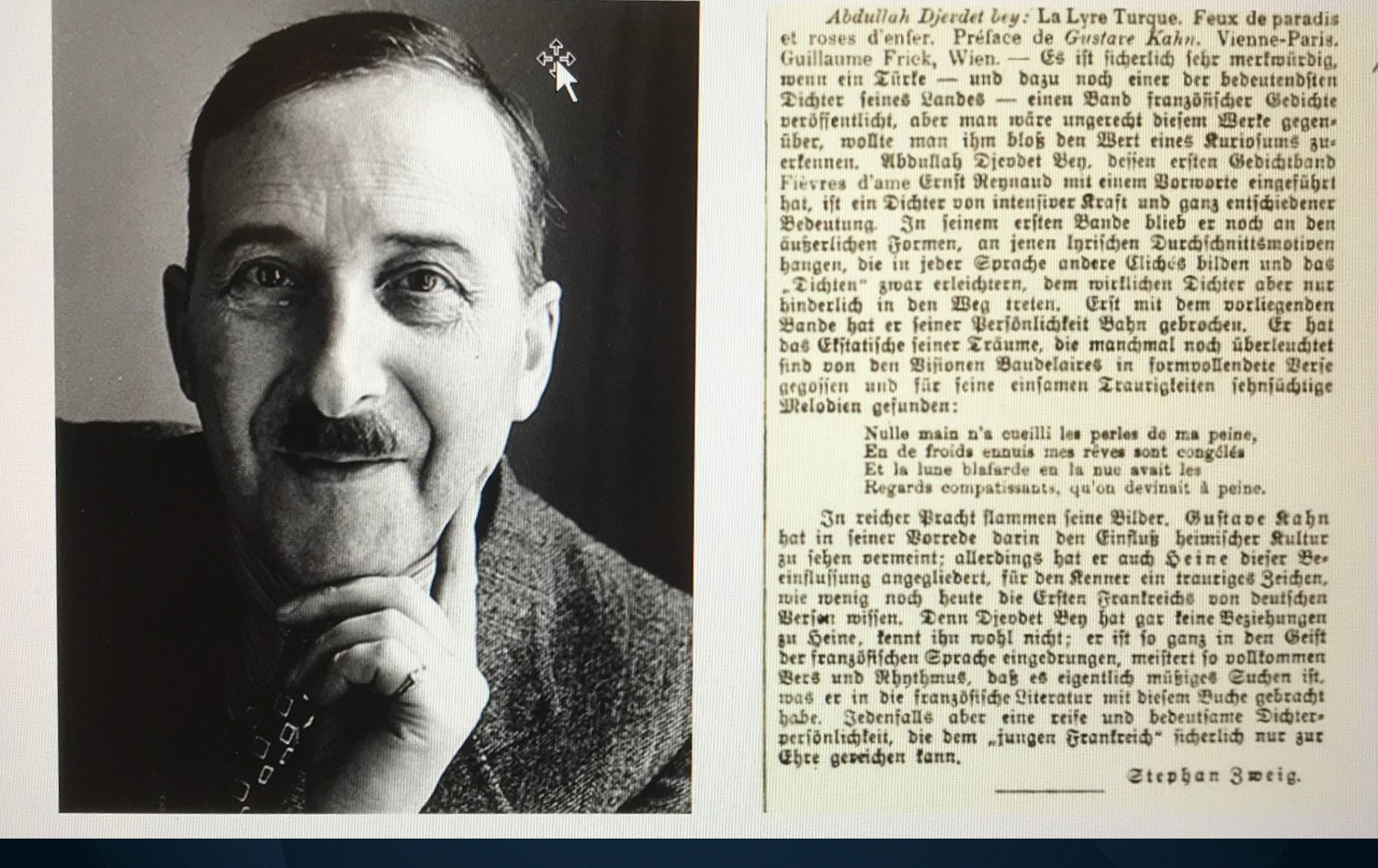 Stefan Zweig û danasîna wî ya li ser Abdullah Cewdet  (Beilage zur Allgemeinen Zeitung, 23-2-1903)