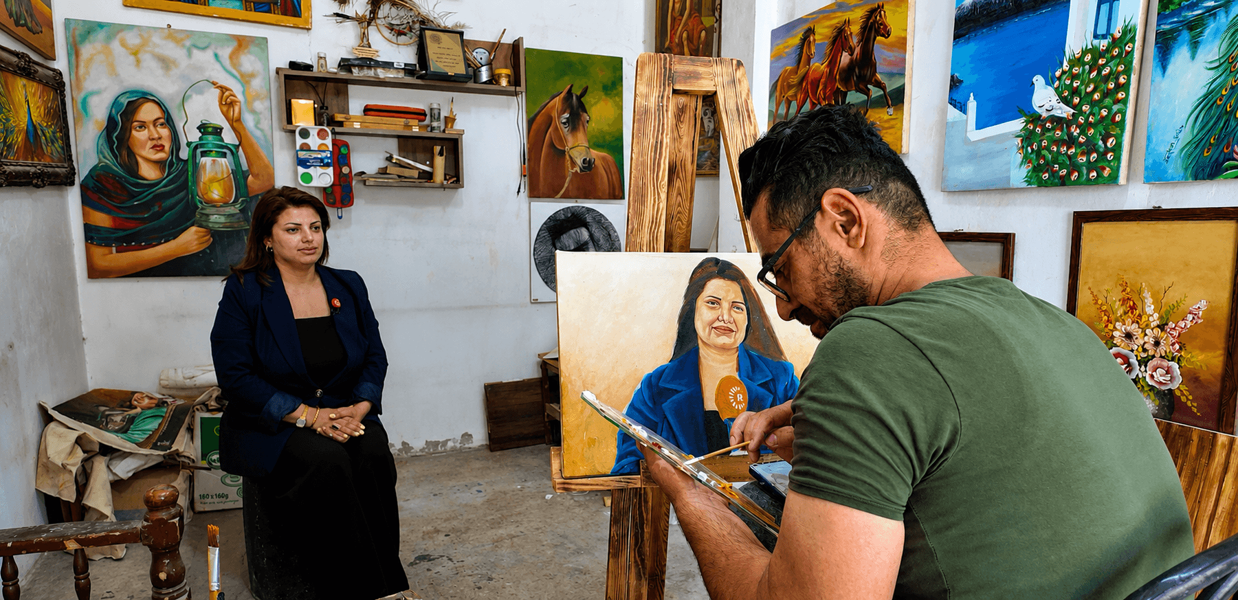 شێوەکارێکی قامشلۆ خەون بەوەوە دەبینێت هونەرەکەی بگەیێنێتە جیهان