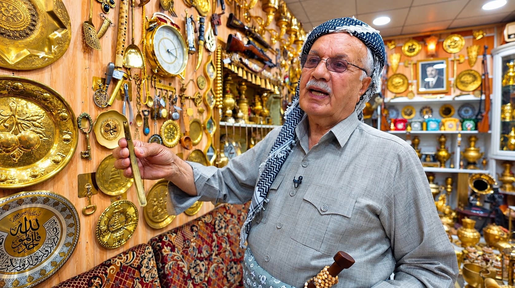 پیاوێکی تەمەن 80 ساڵ لە هەولێر ماڵەکەی دەکاتە مۆزەخانە