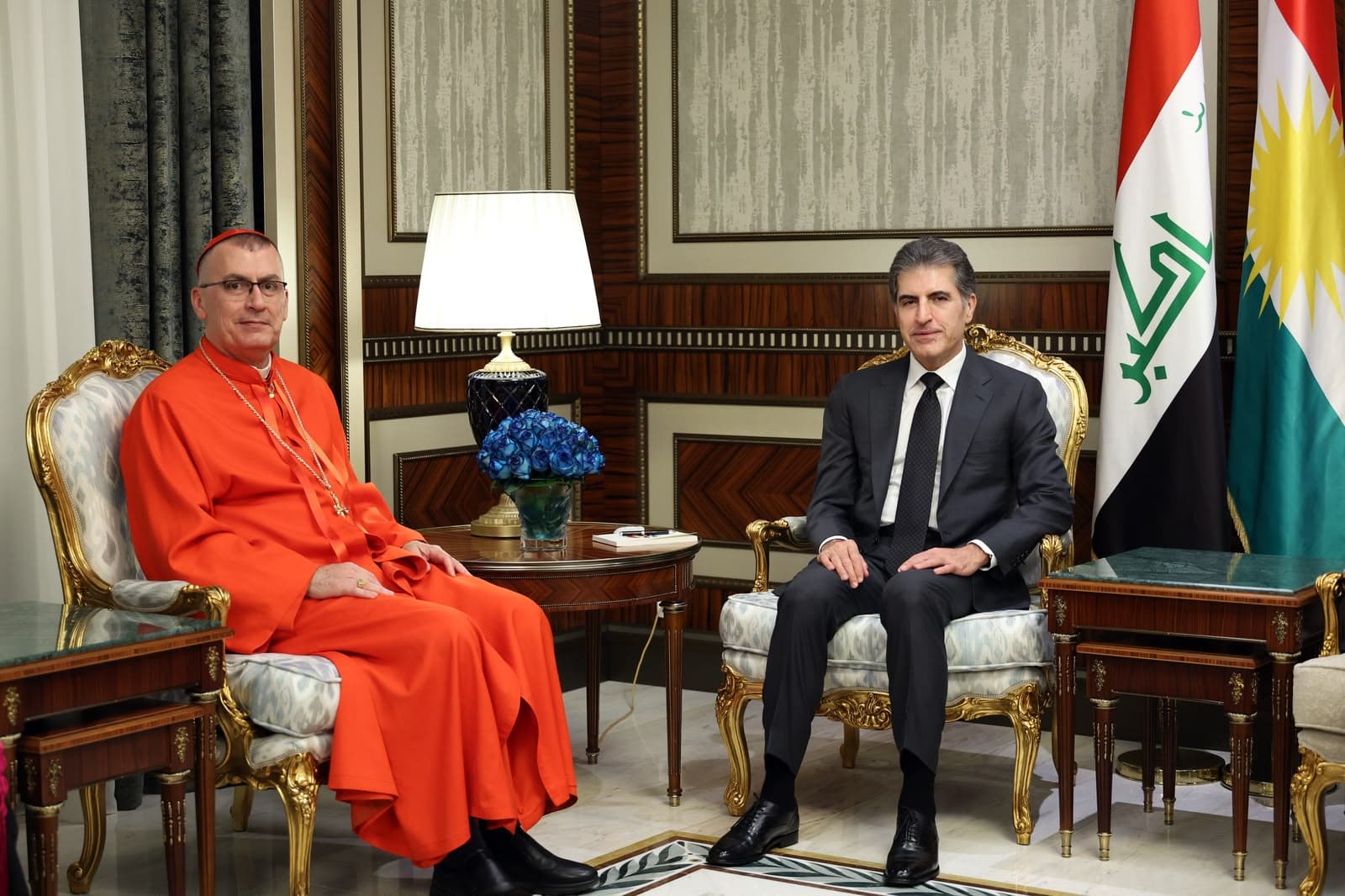 نێچیرڤان بارزانی و پاتریارکی کلدانەکان کۆبوونەوە؛ 'کوردستان بۆ هەمیشە بە لانەی پێکهاتەکان دەمێنێتەوە'