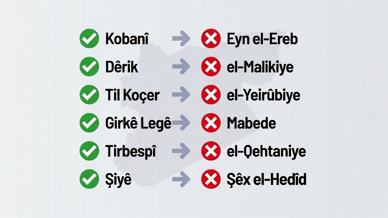 ROJAVA - Kurd navên xwe dixwazin
