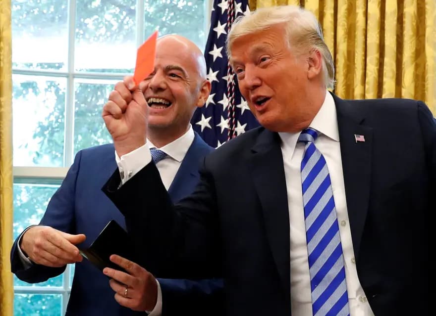 FIFA Başkanı Gianni Infantino (solda) ve ABD Başkanı Donald Trump / Foto: Reuters