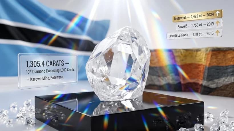 Tam 1305 karat: Dünyanın en büyük elmaslarından biri çıkarıldı