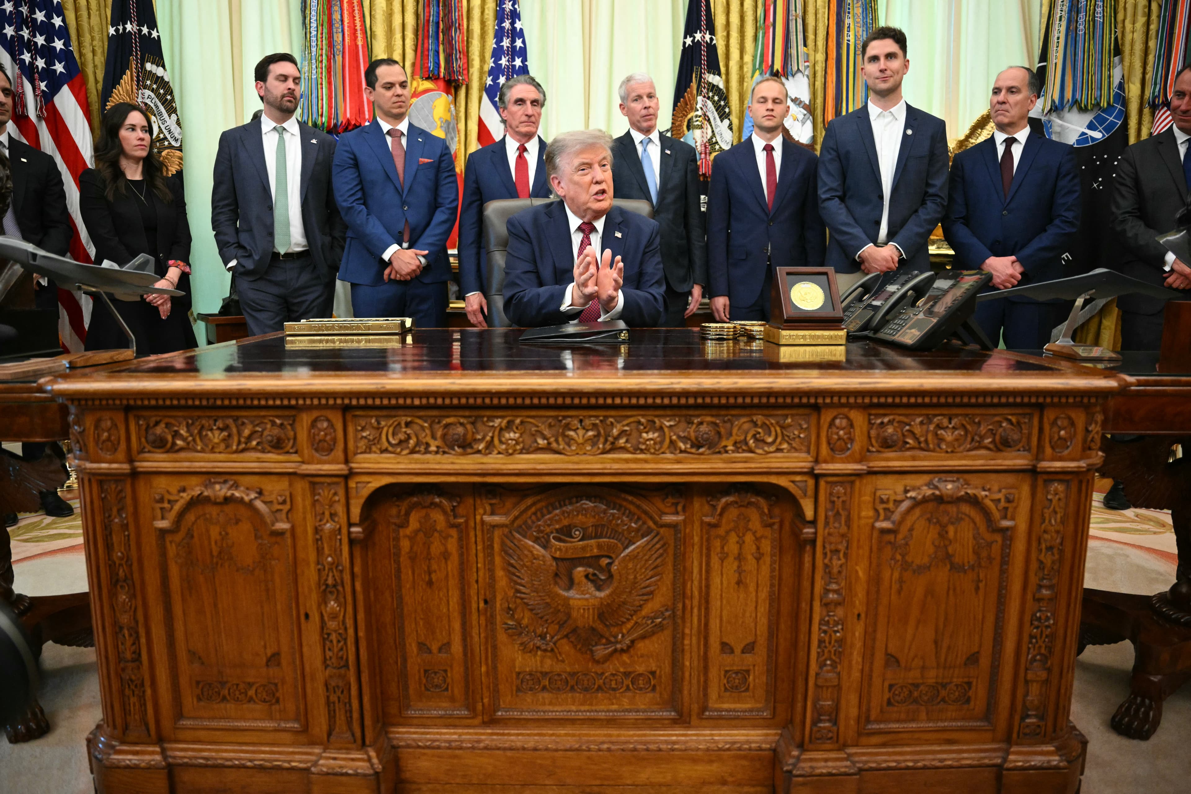 Trump says negotiations are ongoing with Tehran, threatens ‘heavier dose’
