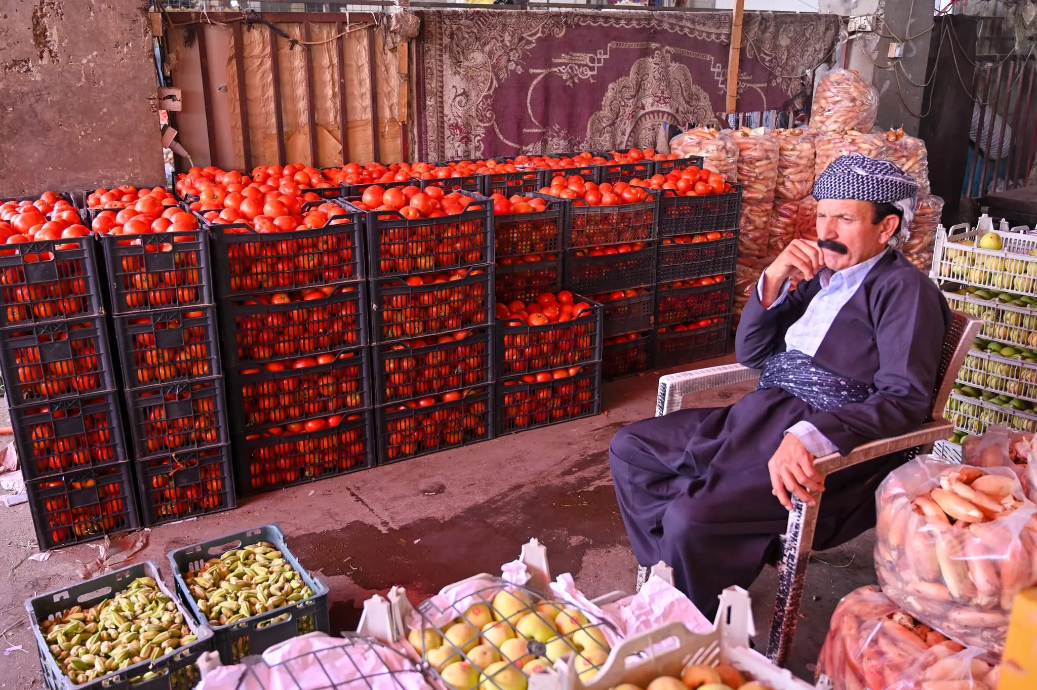 هەرێمی کوردستان رۆژانە نزیکەی 6000 تۆن سەوزە و میوە هەناردەی عێراق دەکات