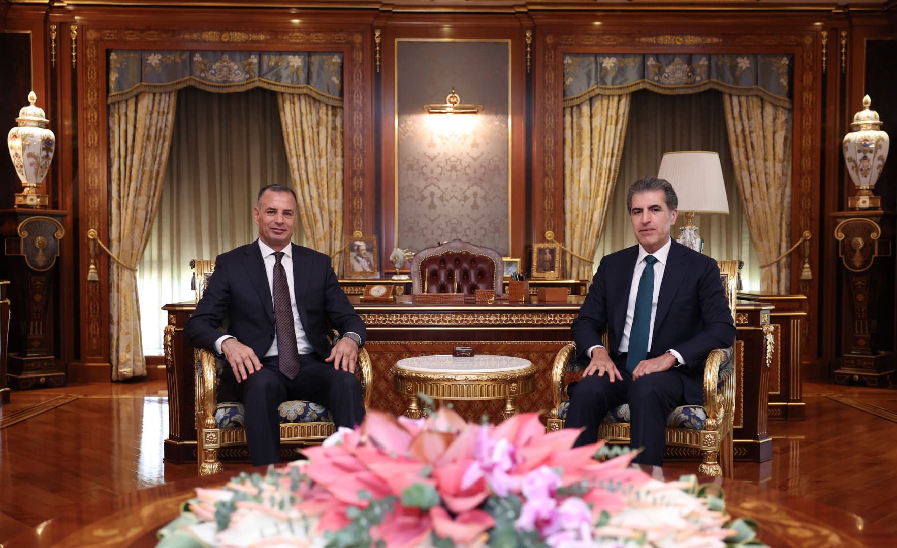 نێچیرڤان بارزانی و باڵیۆزی نوێی عێراق لە ئیسپانیا کۆبوونەوە