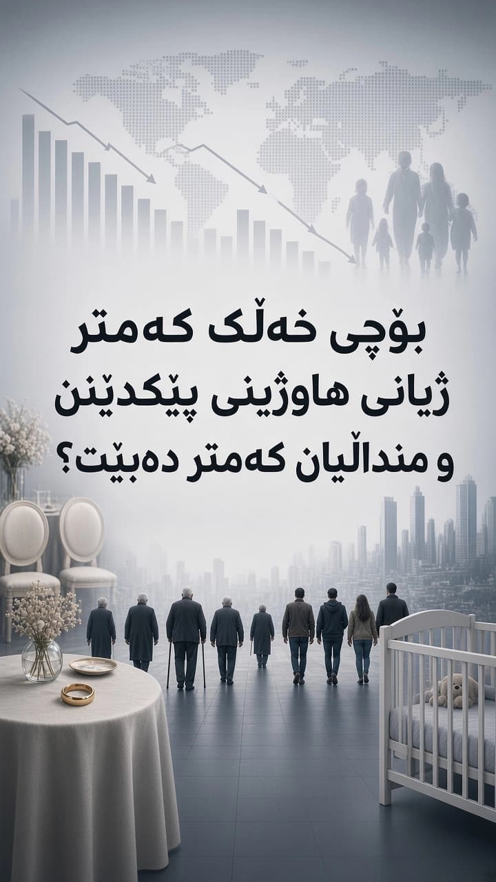 بۆچی خەڵک کەمتر ژیانی هاوژینی پێکدێنن و منداڵیان کەمتر دەبێت؟