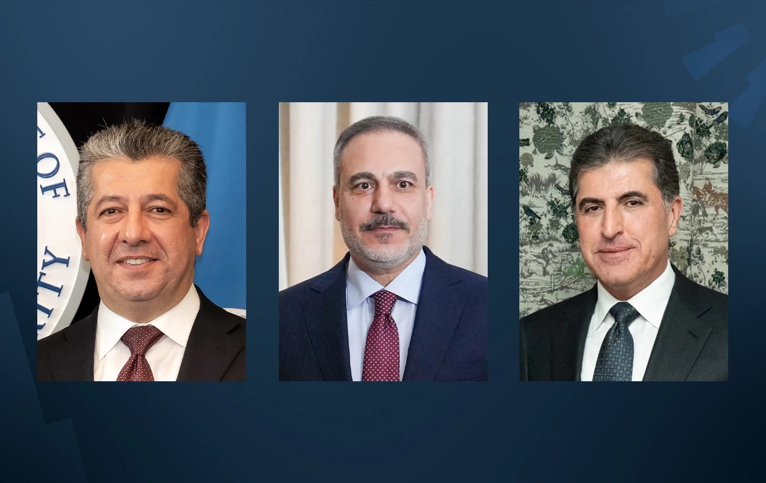هاکان فیدان بە تەلەفۆن قسەی لەگەڵ نێچیرڤان بارزانی و مەسرور بارزانی کرد
