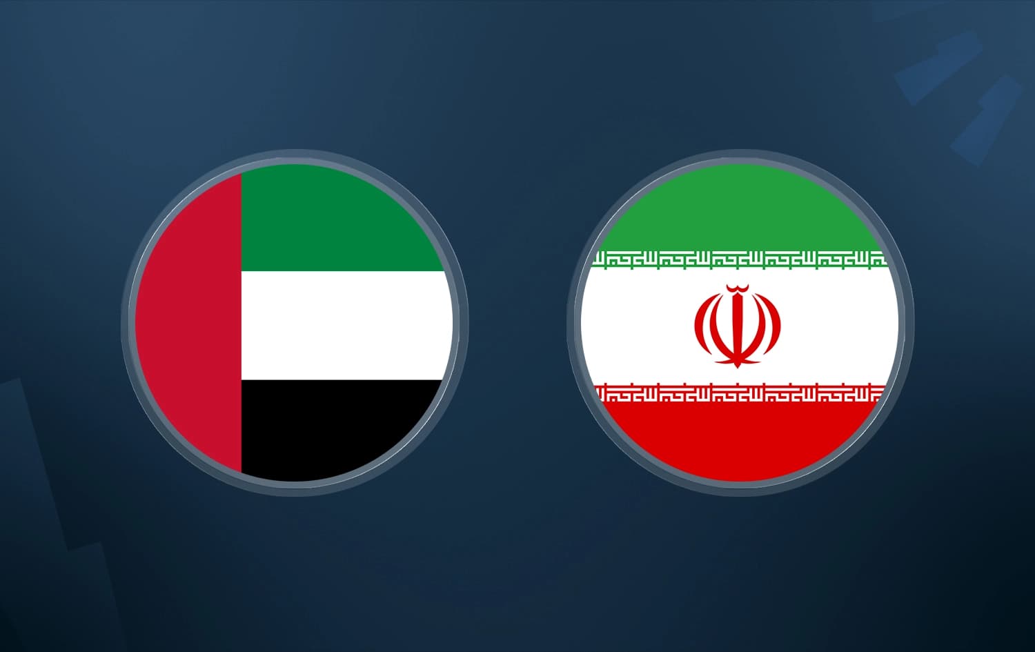 UAE and Iran flags. Graphic: AFP