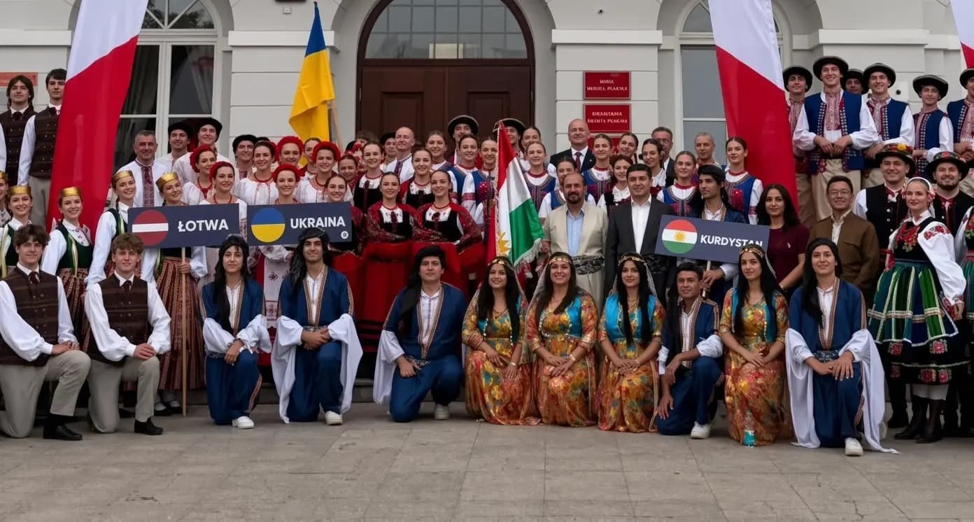 Tîma Folklorê ya Hewlêrê beşdarî festîvaleke Polonyayê bû