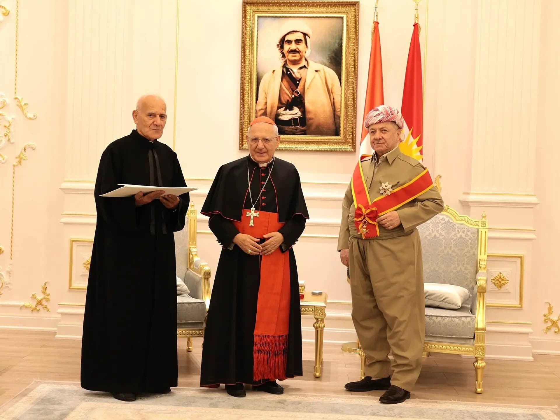 Serok Barzanî Nîşana Rêzê ya Asta Bilind a Papayê Vatîkanê wergirt
