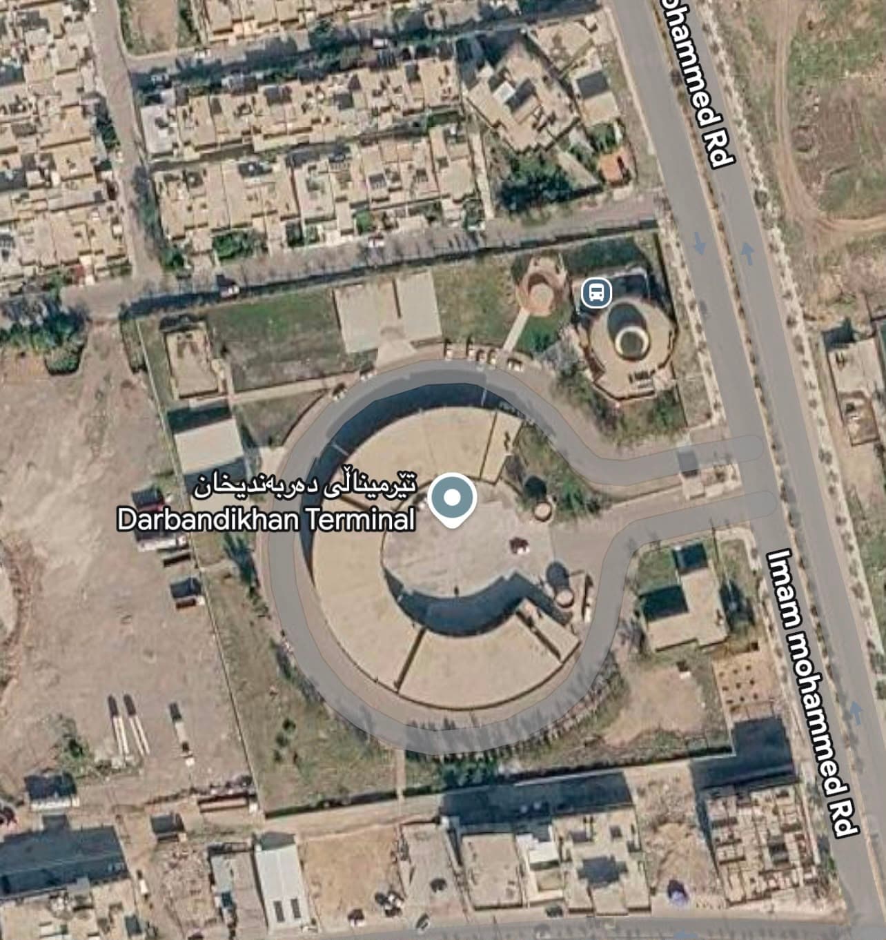 وێنەی تێرمیناڵەکە لە گووگڵ ماپ وەرگیراوە
