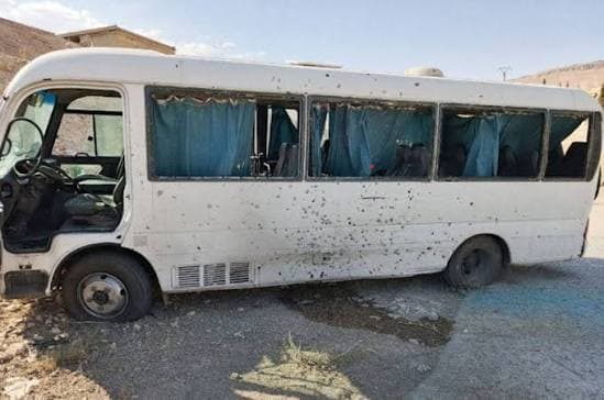 Several Syrian security personnel wounded in bus blast near Damascus