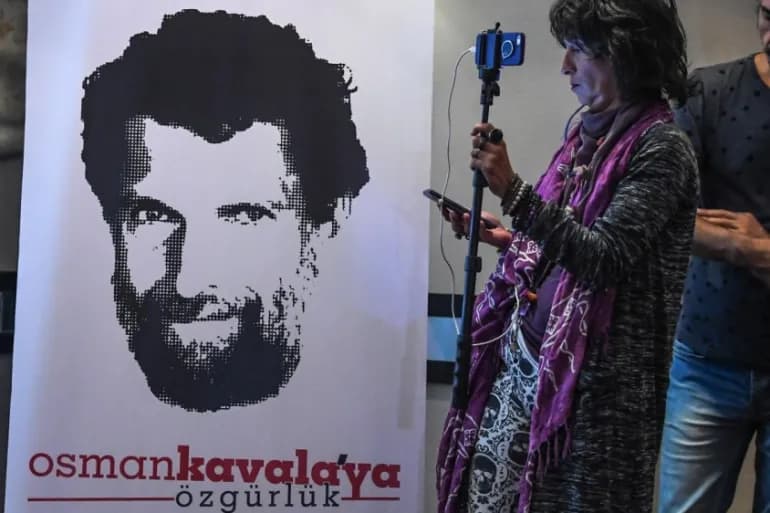 Osman Kavala has been jailed in Turkey since 2017. Photo: file/AFP