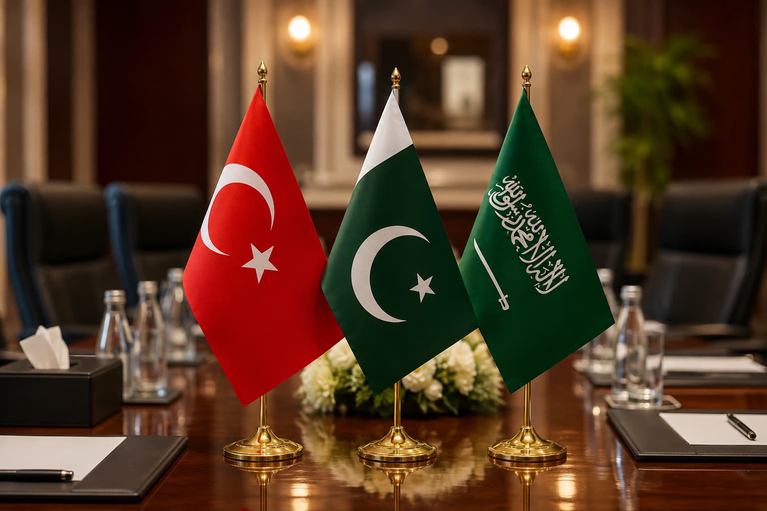وەزیرانی تورکیا، سعودیە و پاکستان یەکەم کۆبوونەوەی رێککەوتنی مەککە دەکەن