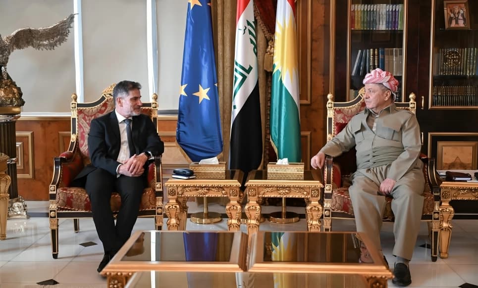 President Masoud Barzani receives EU ambassador to Iraq