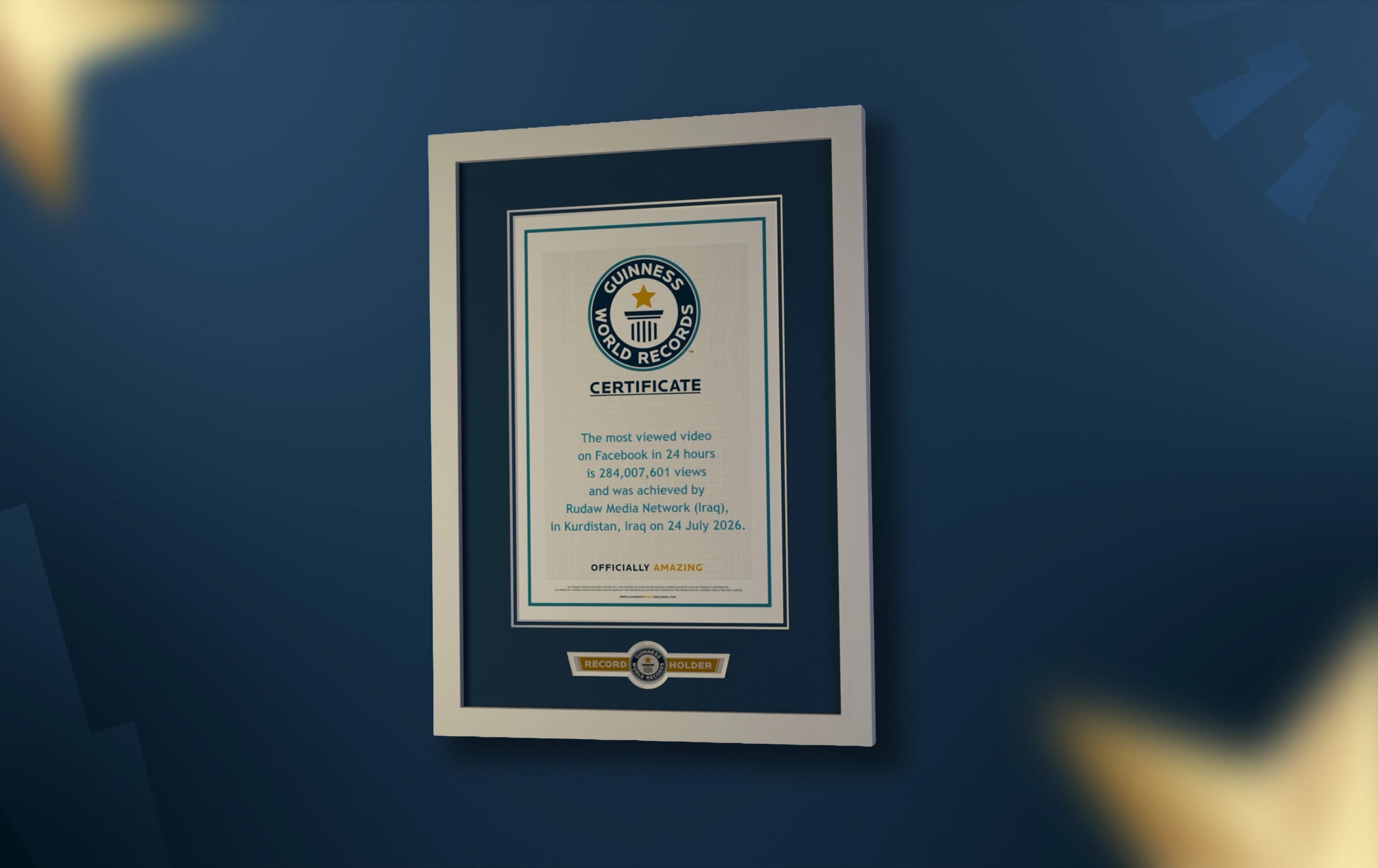 Rudaw enters Guinness World Records with 284M-view deepfake video