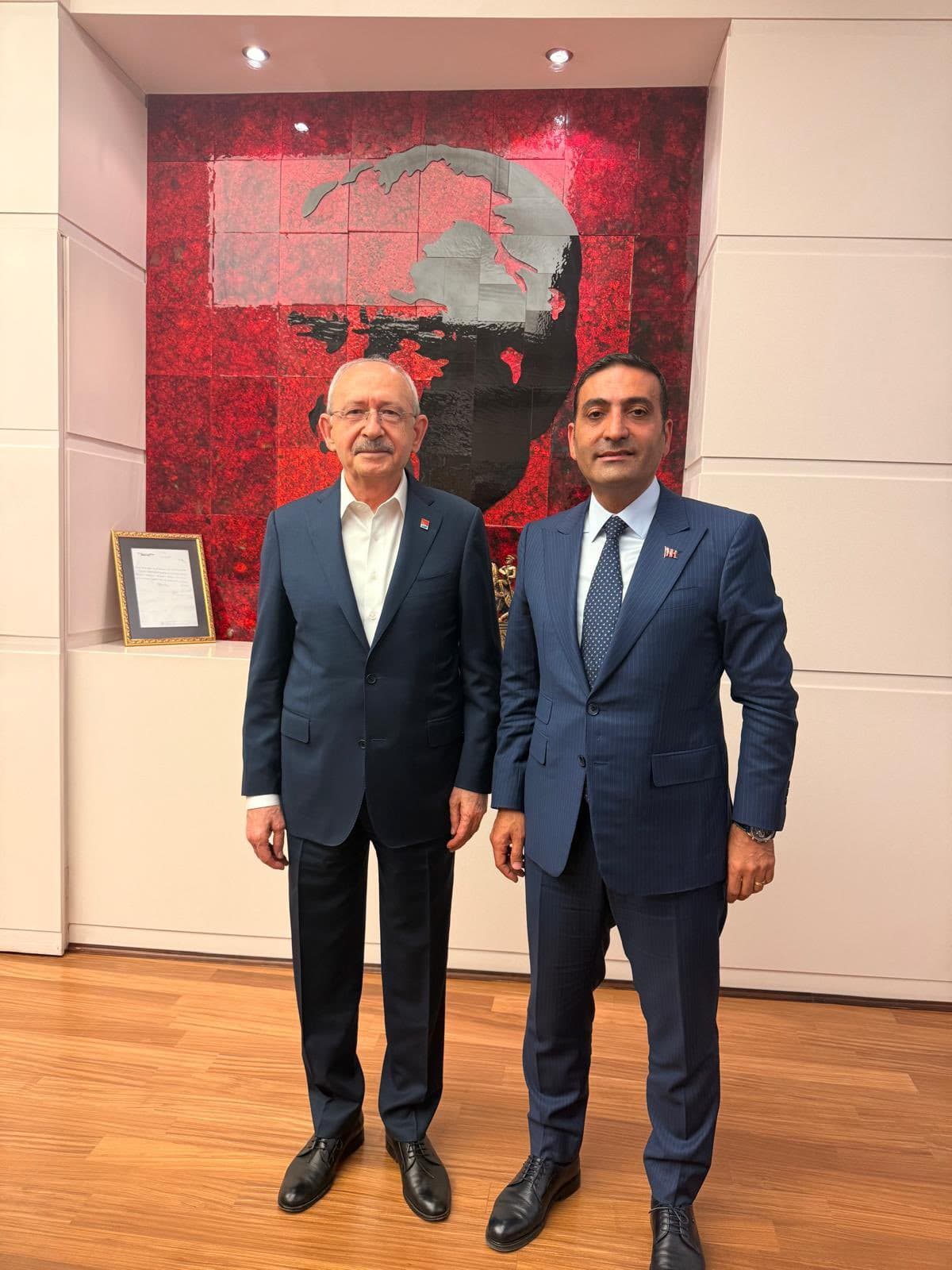 Beyoğlu Belediye Başkanı Güney, Kılıçdaroğlu'nu ziyaret etti