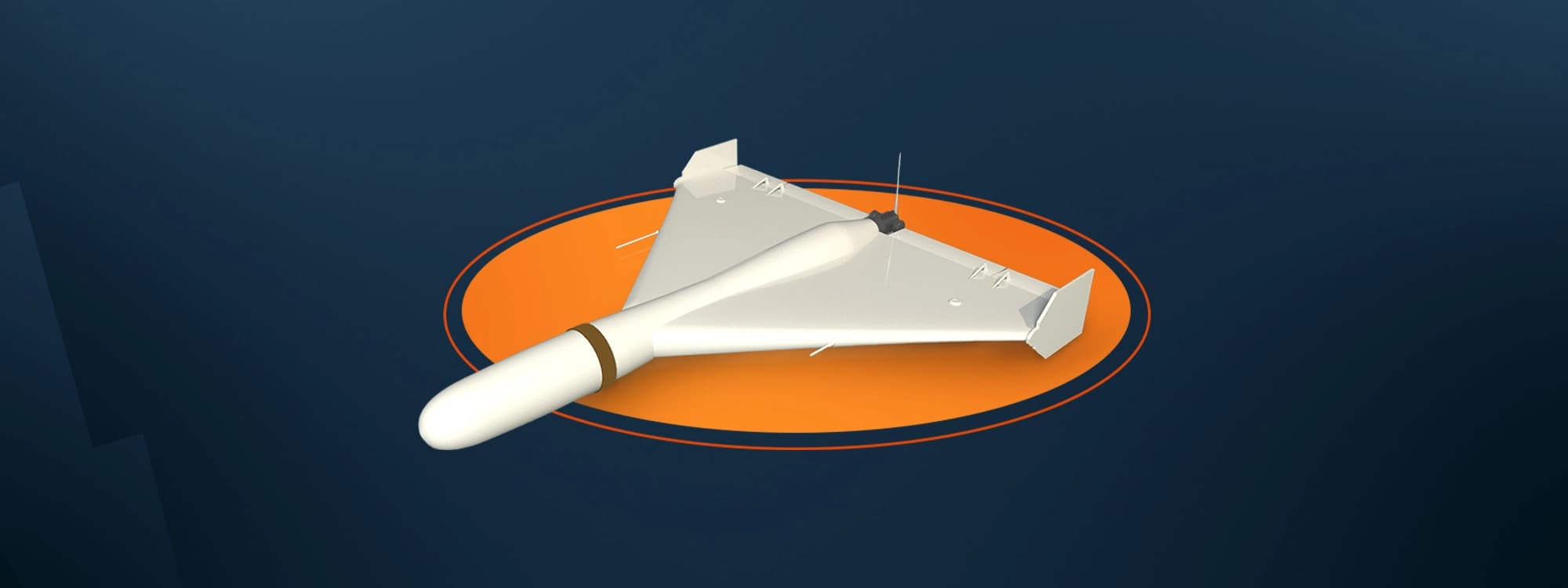 An image of an Iranian drone. Photo: Graphic/Rudaw