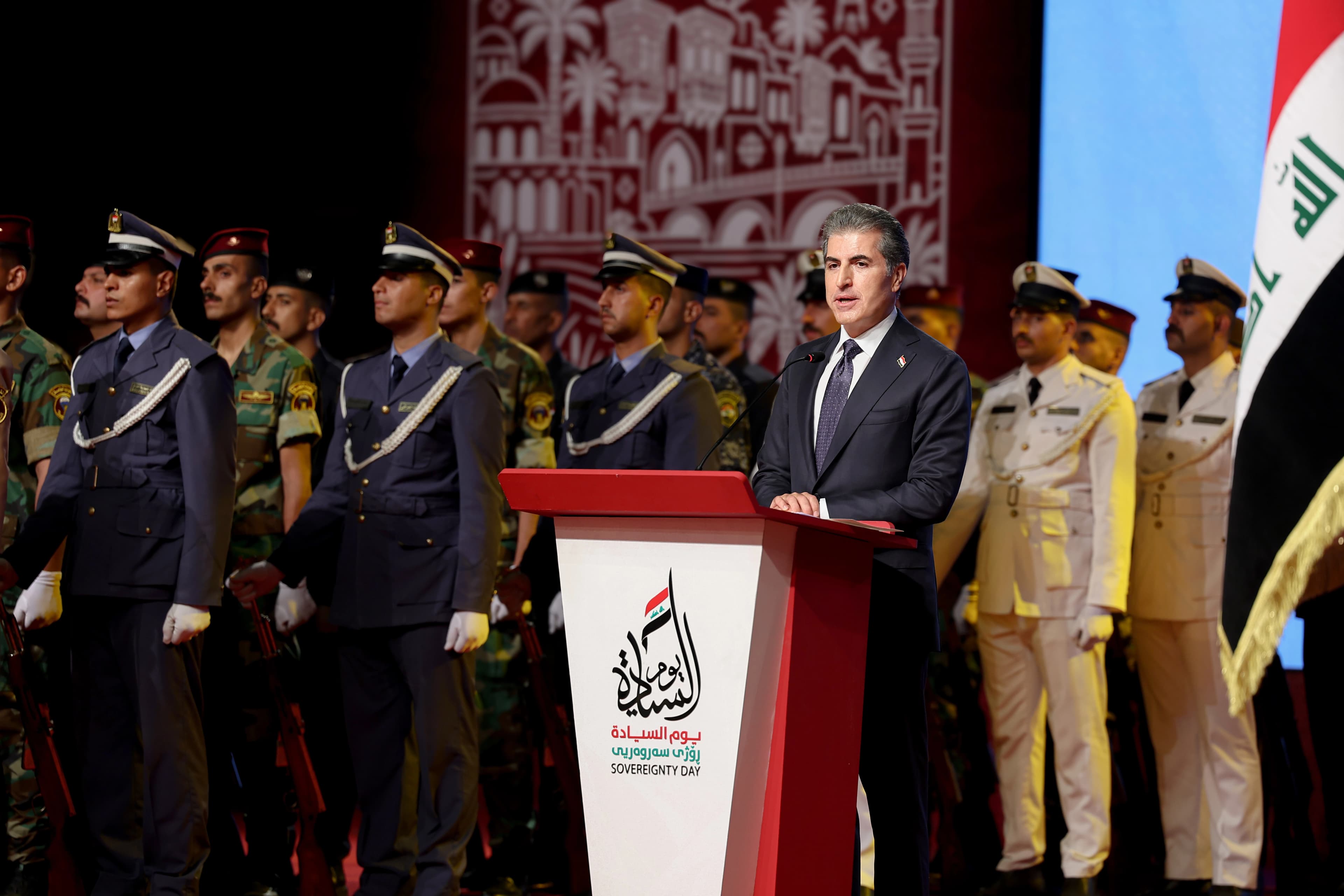 Neçirvan Barzani Bağdat’ta ‘Egemenlik Günü’ne katıldı: Tam egemen ve federal bir Irak istiyoruz