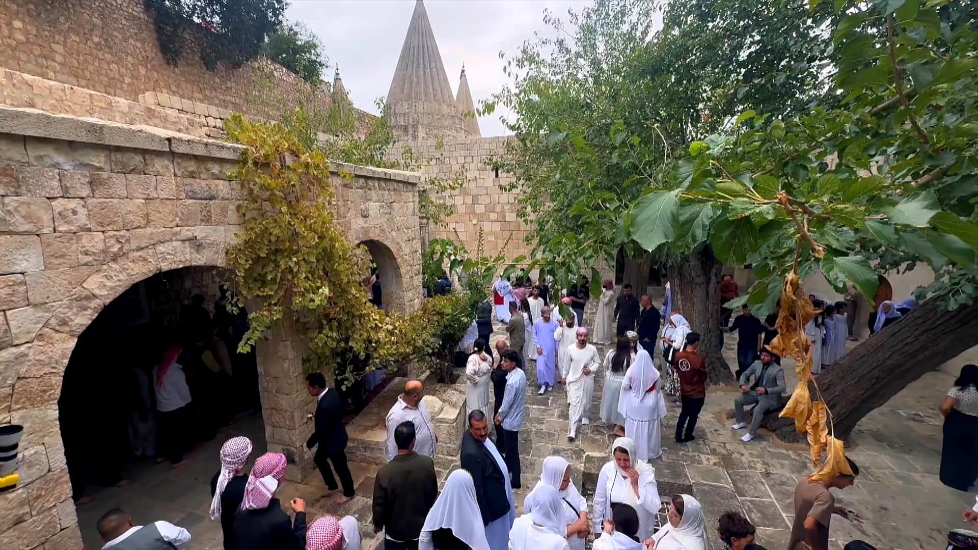 Yazidis gather at their holiest temple for seven-day festival