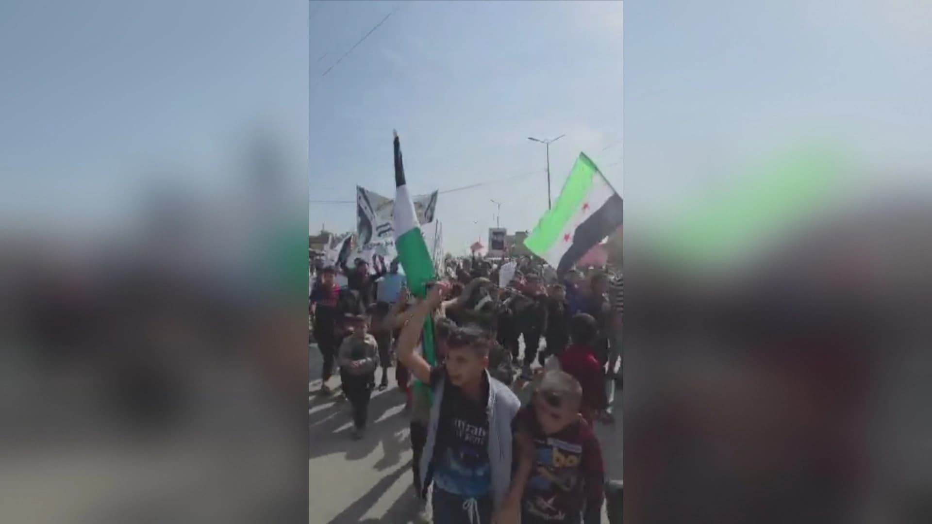 Li Hisîçayê Ereban xwenîşandanek li dar xist: Zarok hatin bikaranîn