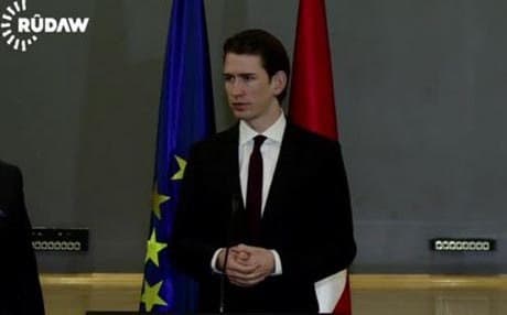 Sebastian Kurz in Erbil.