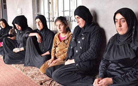 A family in mourning. Photo by author.