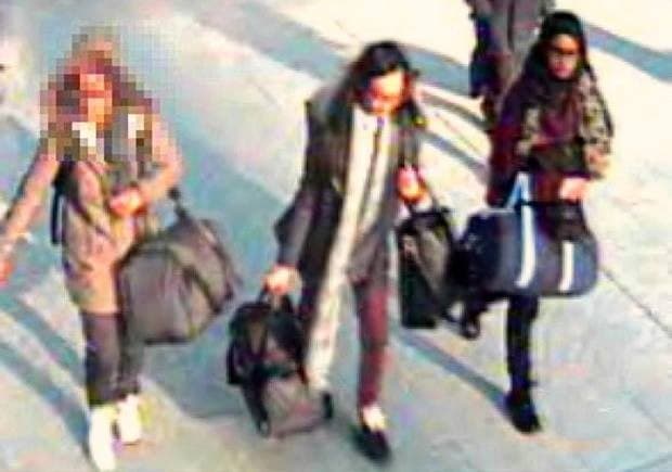 British authorities have launched an international hunt for three girls who left their homes in London 