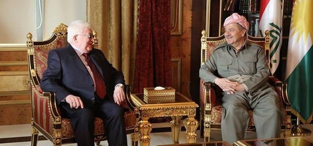 Fuad Masum and Masoud Barzani 