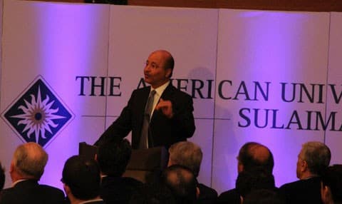 Barham Salih: First Annual Sulaimani Forum, 2013. pukpb Photo.  