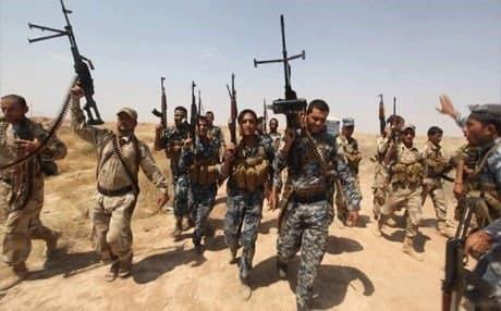 Iraqi Shiite militants in Salahadin province. 