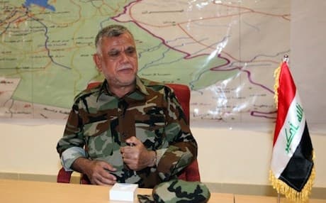 Leader of the Shiite militia forces Hadi al-Amiri. AFP photo. 