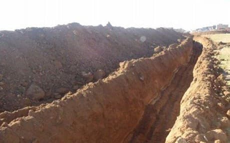 ISIS fortification near Mosul