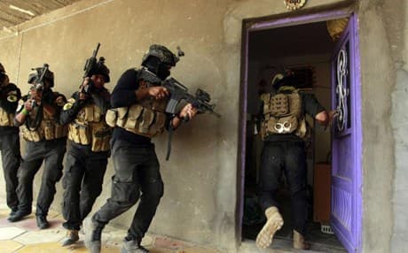 The cost of the war with ISIS weighs heavily on Iraq’s budget. Iraqi Special Forces training. AFP file photo.