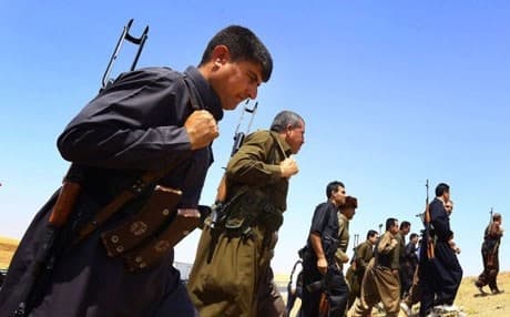 Kurdish Peshmerga security forces. AP file photo