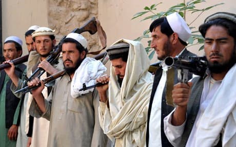 Taliban fighters in Afghanistan. AP Photo 